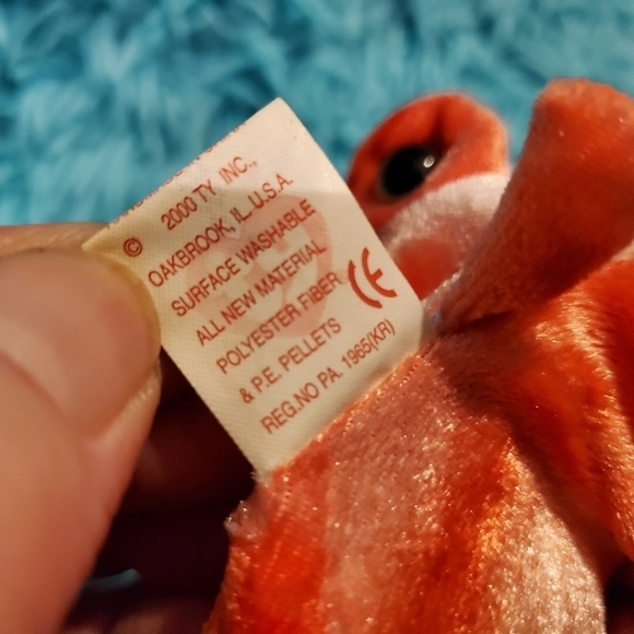 𝅺**RETIRED** Ty Beanie Baby: Wiggly the Squid - Picture 5 of 5